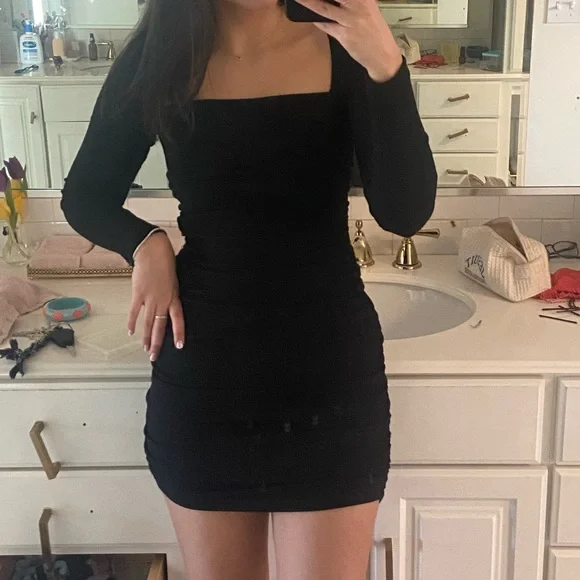 Princess Polly | Dresses | Black Long Sleeve Princess Polly Dress | Poshmark